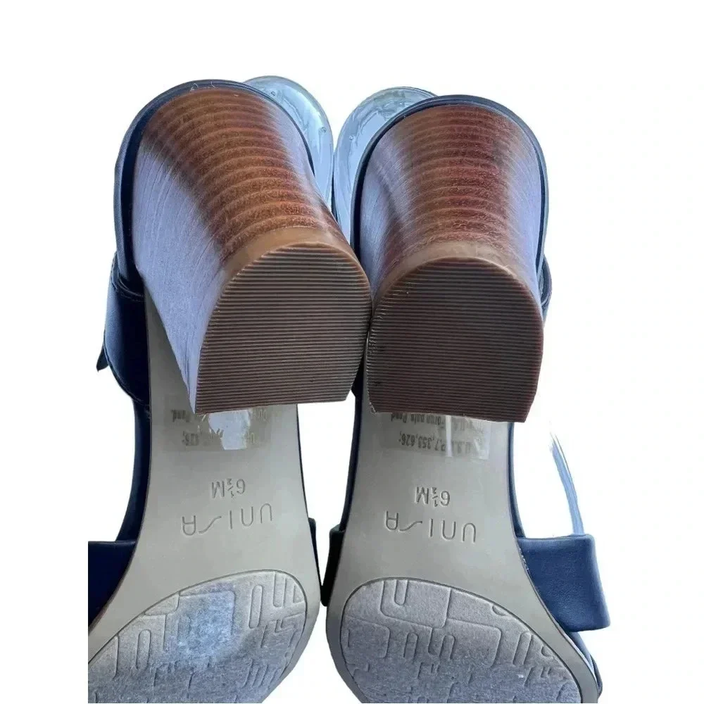 UNISA Dark Blue Strap Heeled Sandals•Women’s Size 61/2•Worn Once Great Condition